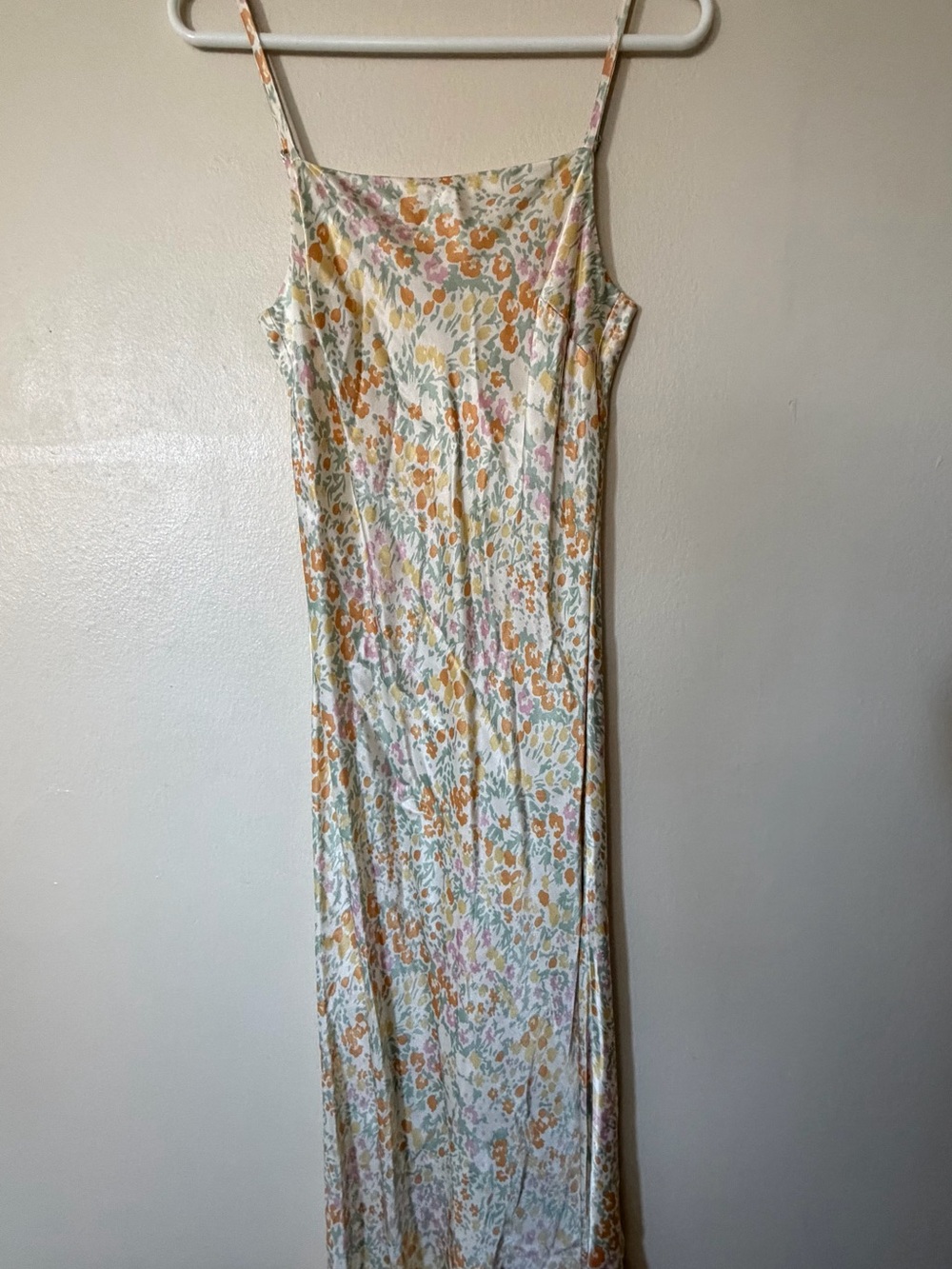 Rails Ivory Slip Maxi Dress with Pastel Floral Print